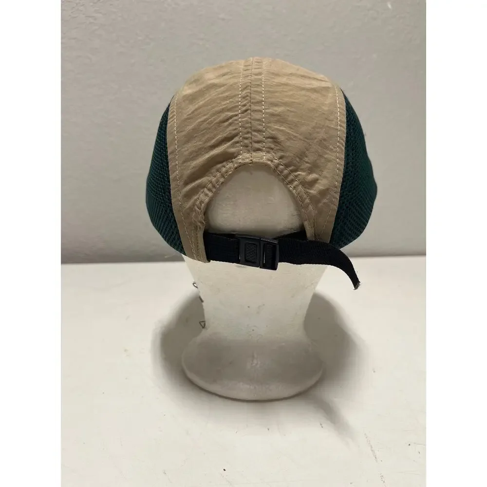 Sportfish Traveler Clothing Hat Cap Beige Panel Long Bill Embroidered Trout USA